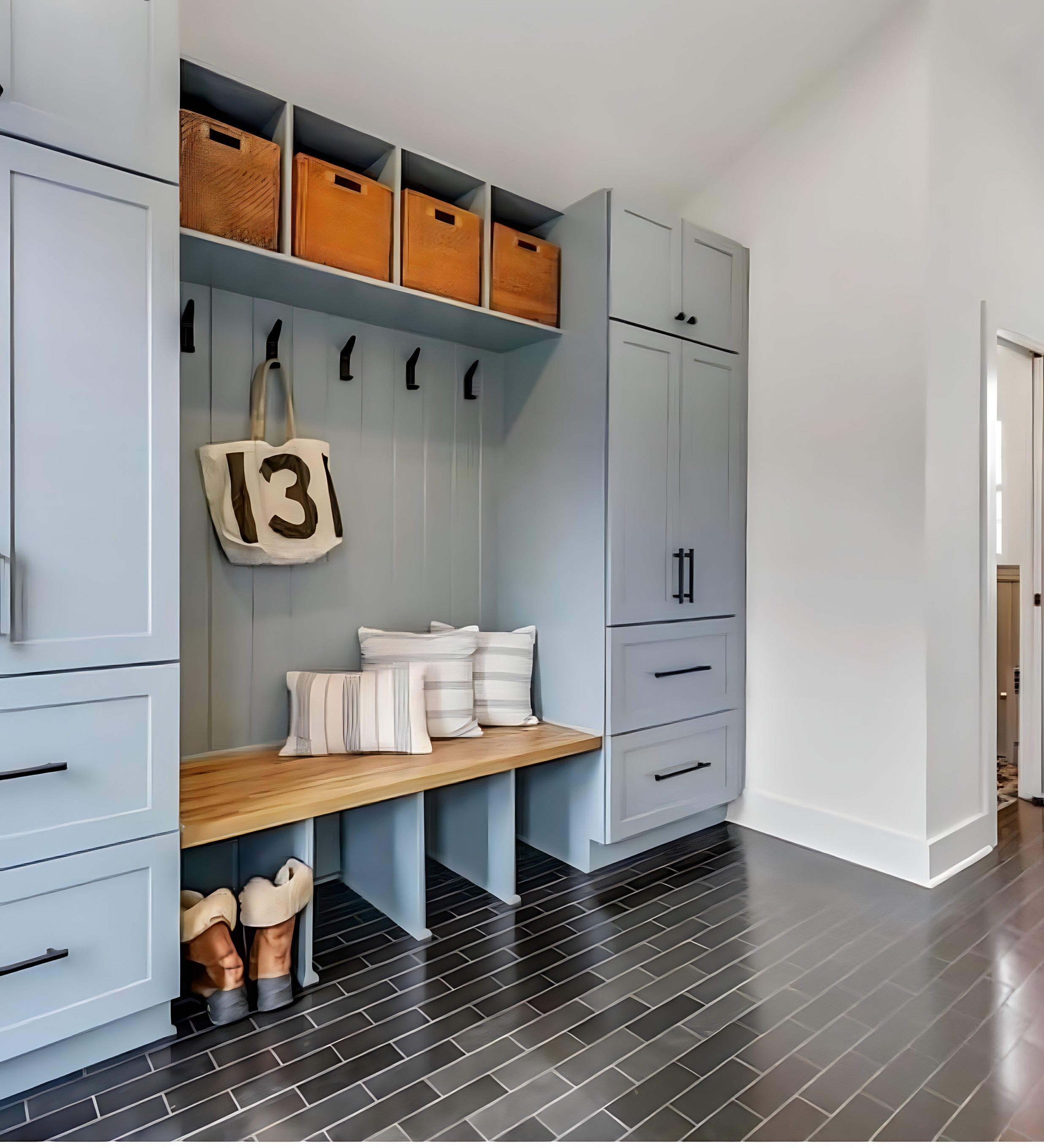 Transform Your Mudroom and Entryway with L&C Cabinetry: A Guide to Stylish Organization