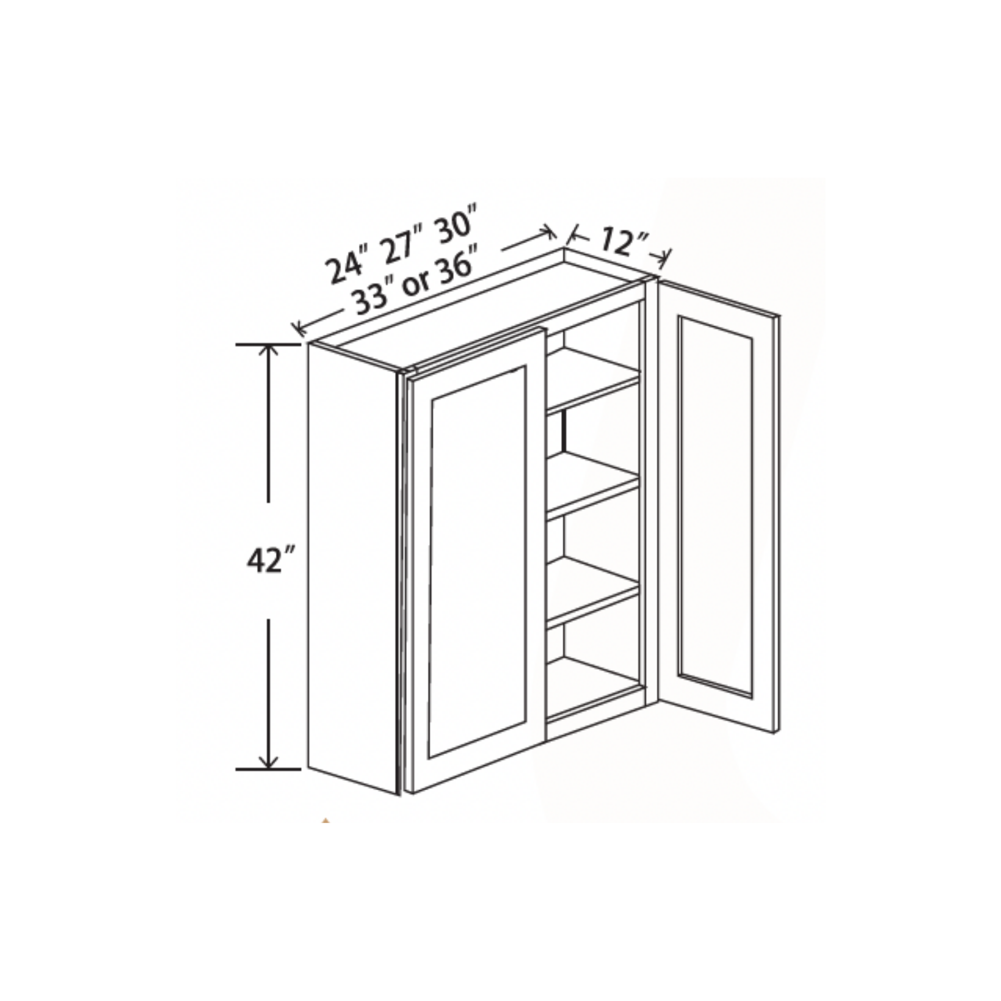 M1 | Shaker Wall Cabinets