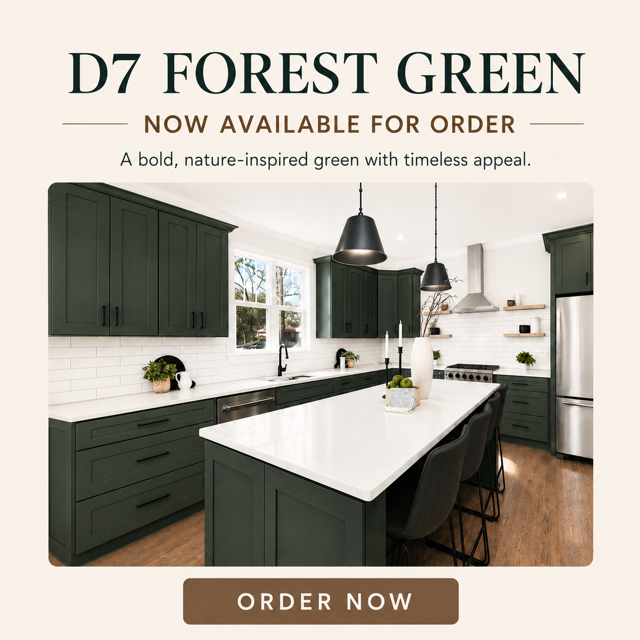 D7-Forest-Green-Shaker-Style-Cabinet-Email - L&C Cabinetry
